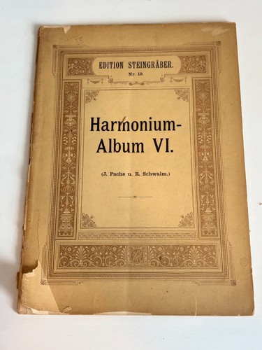 Antique german harmonium album - harmonium,