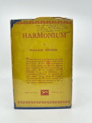 Wallace stevens harmonium 1st - stevens,